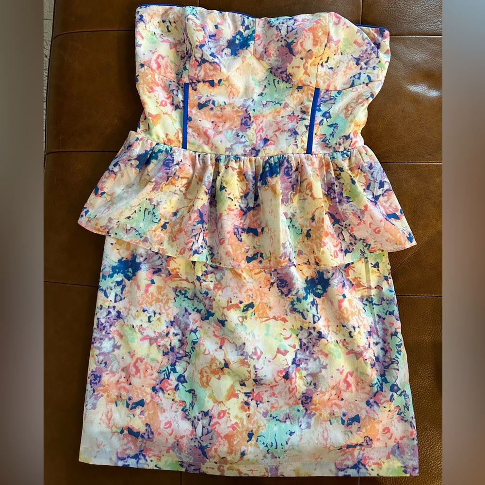 Sugarlips strapless floral dress